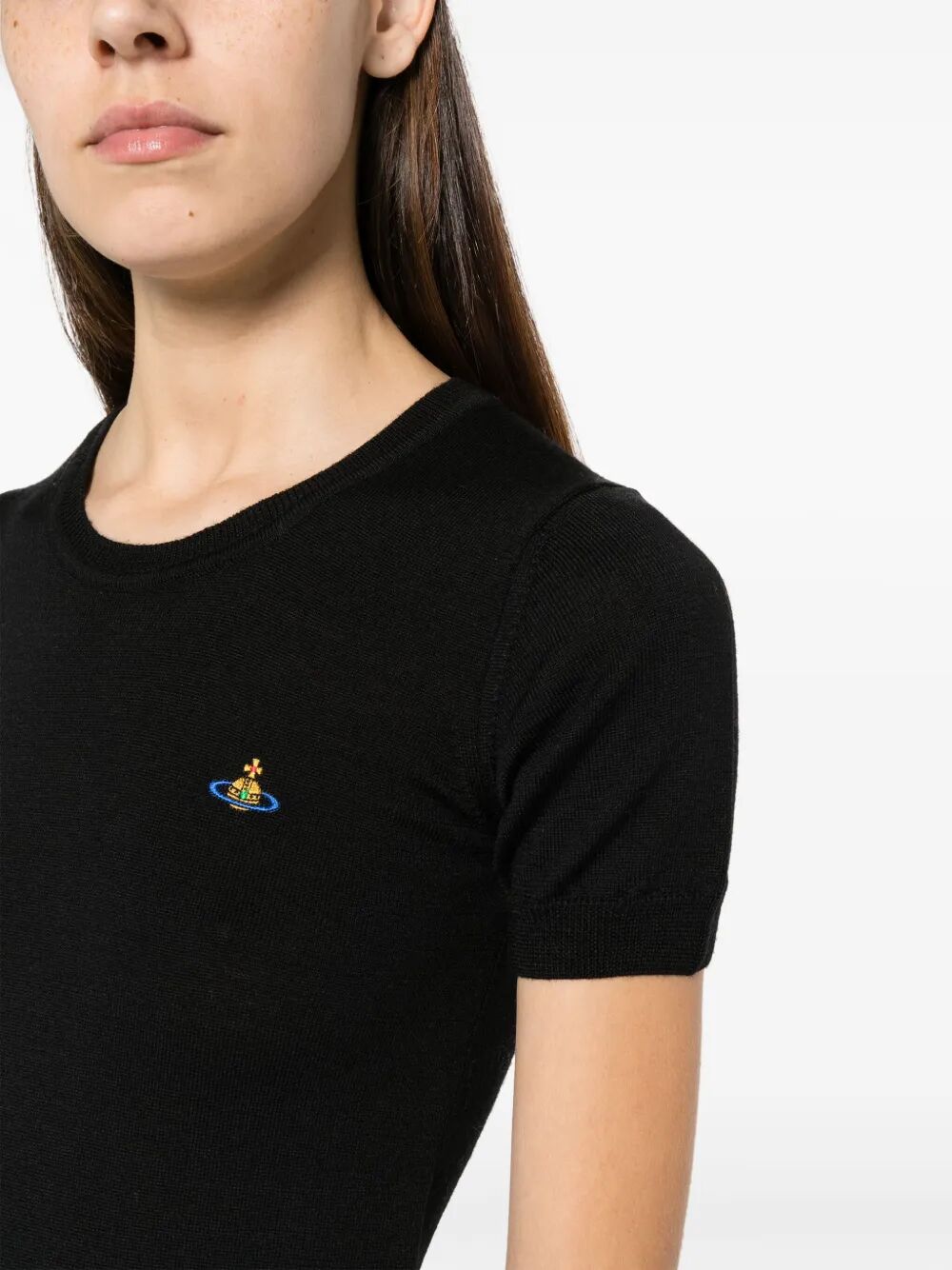 VIVIENNE WESTWOOD Chic Mini Knit Short-Sleeved Top