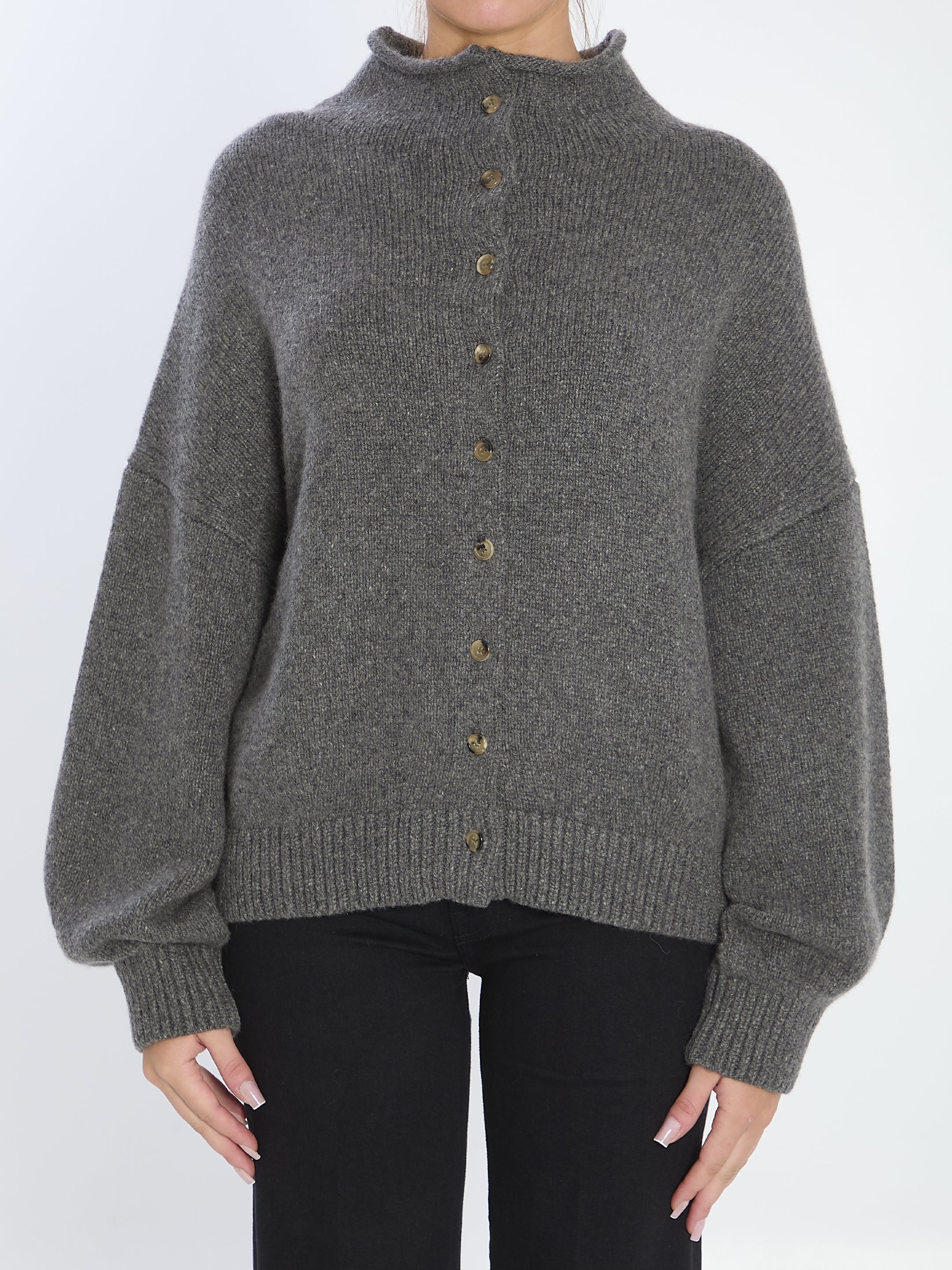 KHAITE Cashmere Nelya Sweater with Crater Neckline - Regular Fit