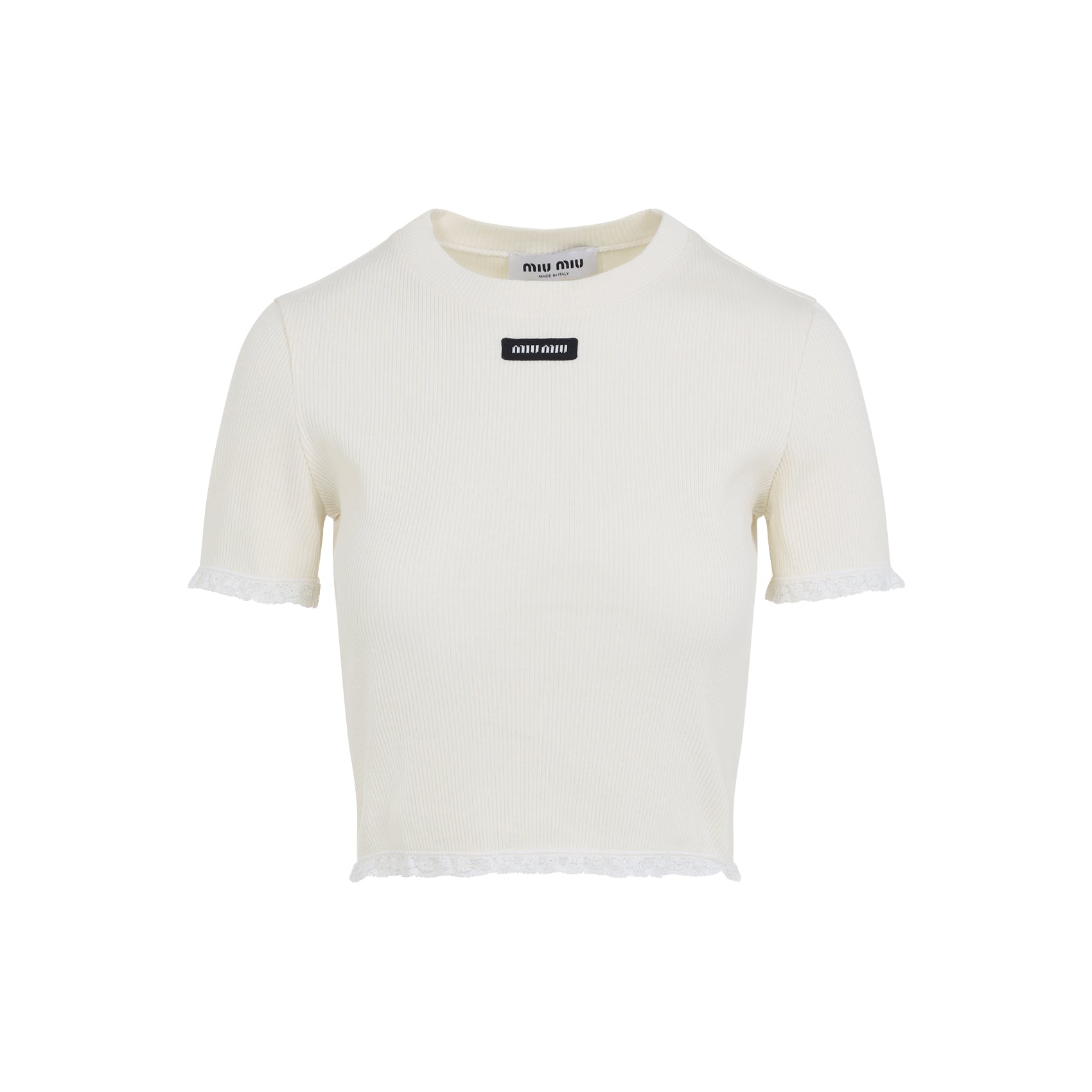 MIU MIU Men's Cotton T-shirt - FW25 Collection