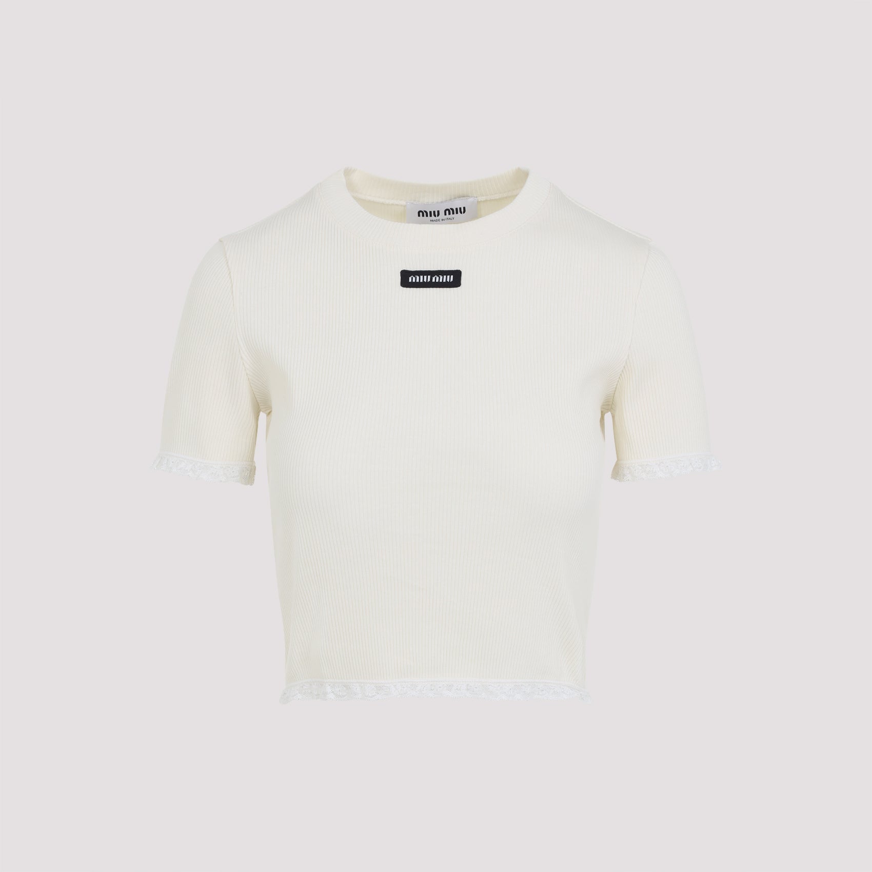 MIU MIU Men's Cotton T-shirt - FW25 Collection