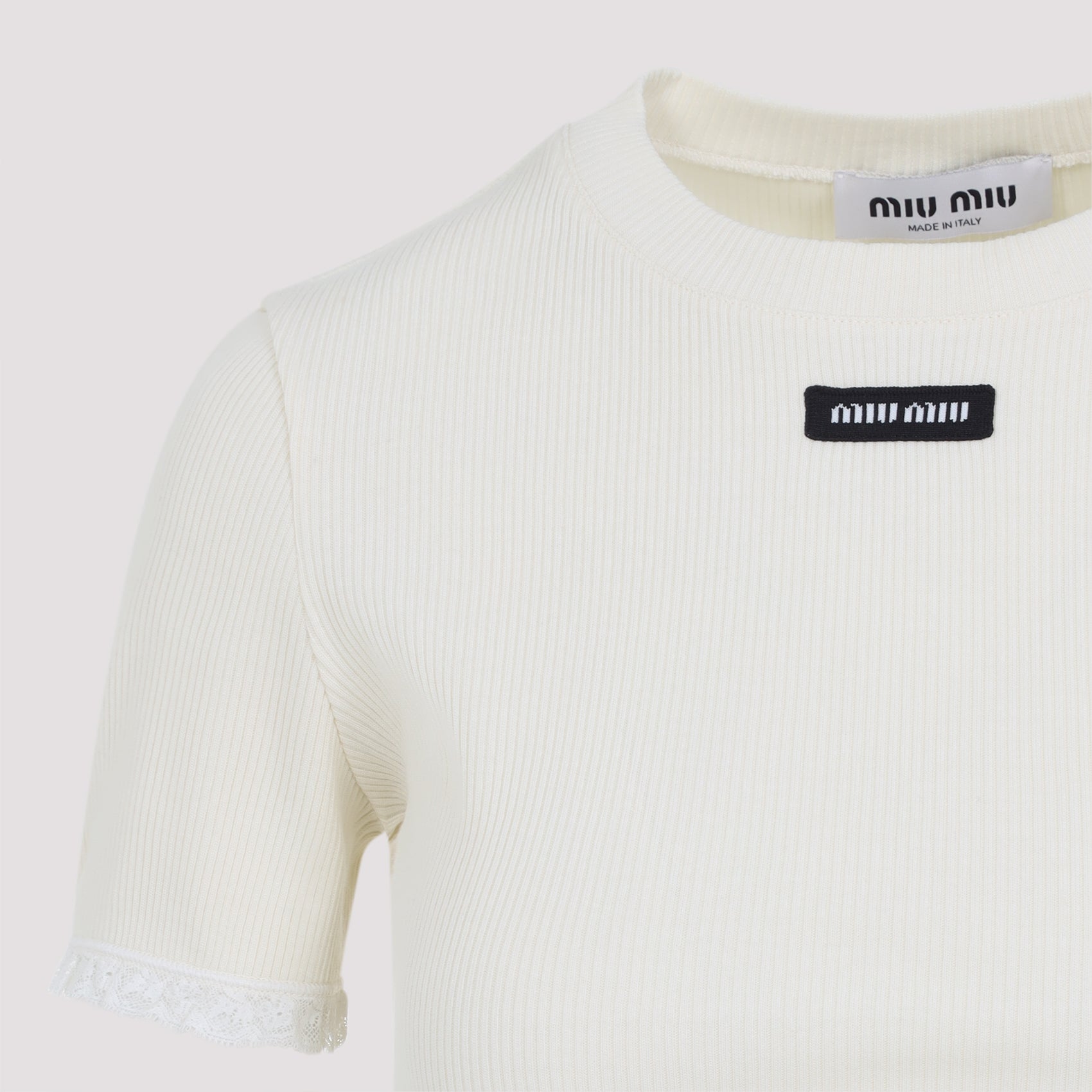 MIU MIU Men's Cotton T-shirt - FW25 Collection