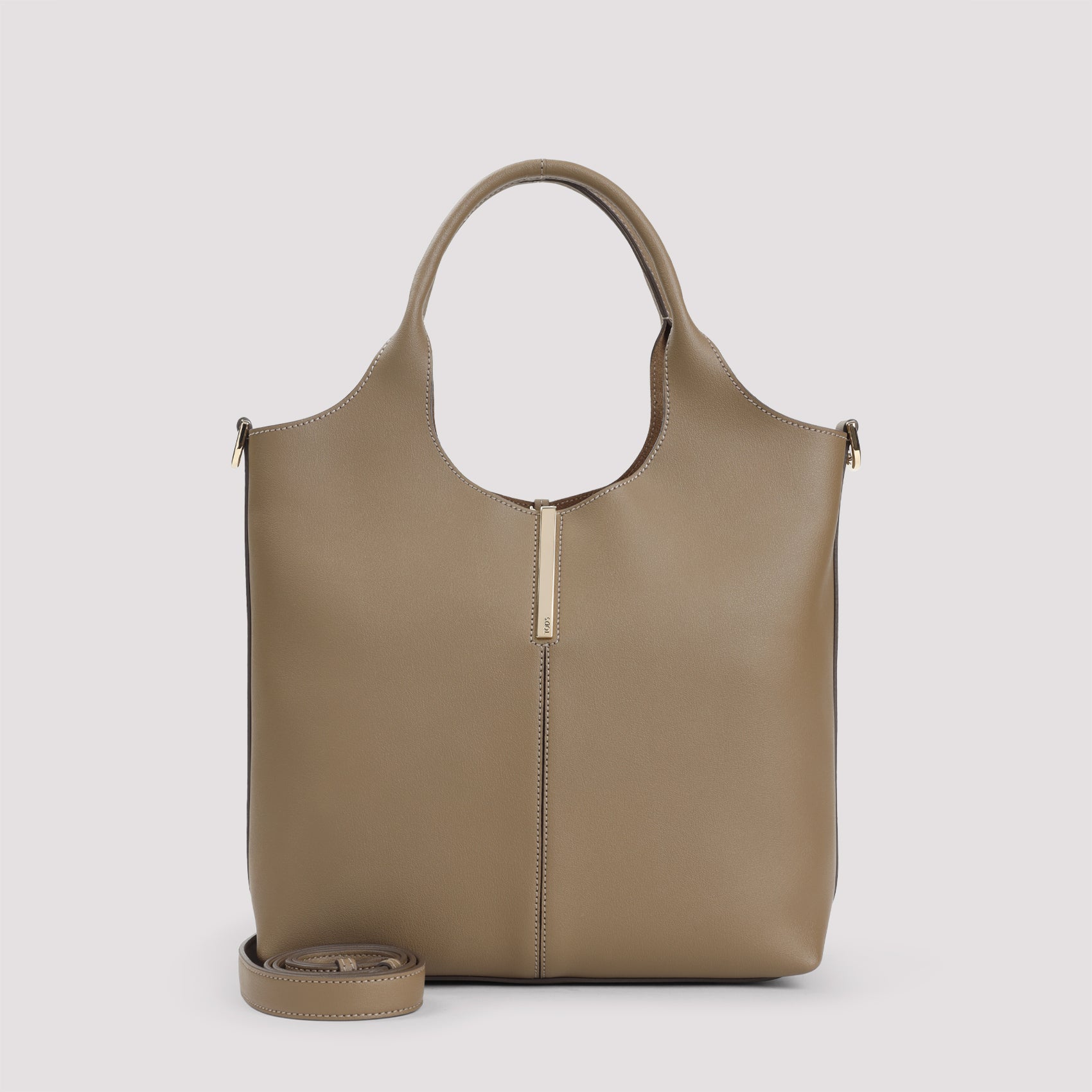 TOD`S Mini Double Handle Leather Handbag - 27cm x 25cm x 14cm