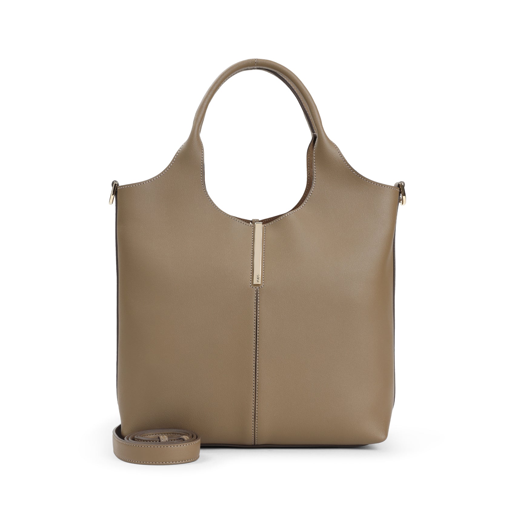 TOD`S Mini Double Handle Leather Handbag - 27cm x 25cm x 14cm