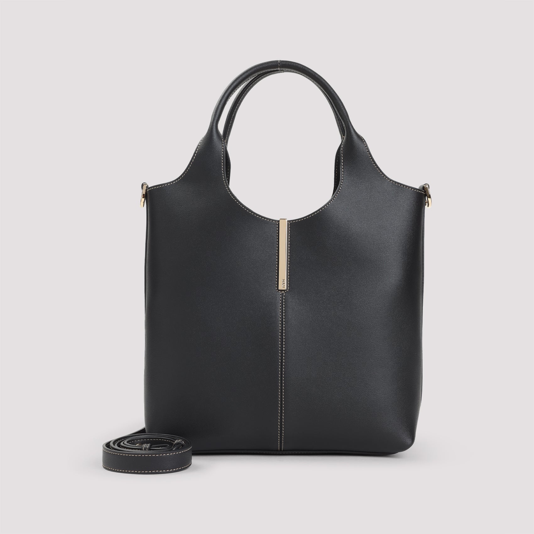 TOD`S Mini Double Handle Leather Handbag - 27cm x 25cm x 14cm