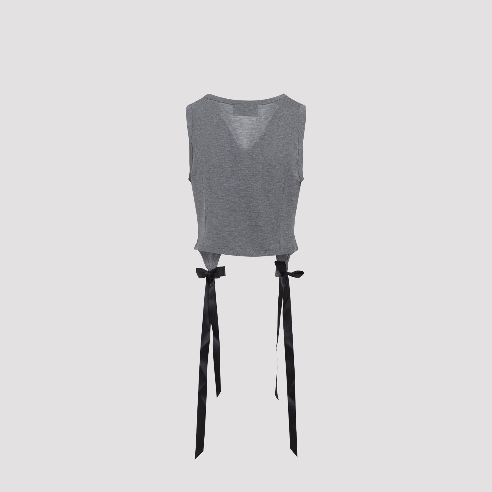 SIMONE ROCHA Easy Tank Top with Bow Tails