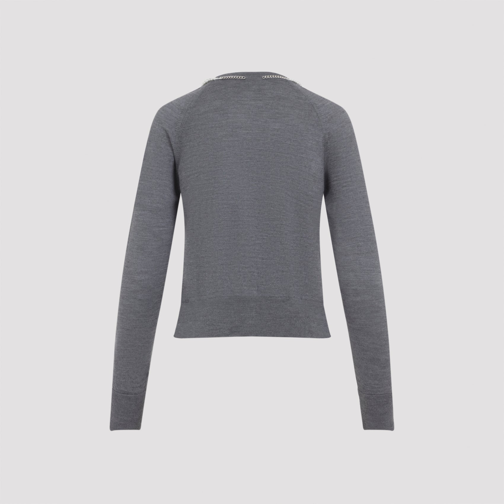 SIMONE ROCHA Classic Wool and Silk Cardigan