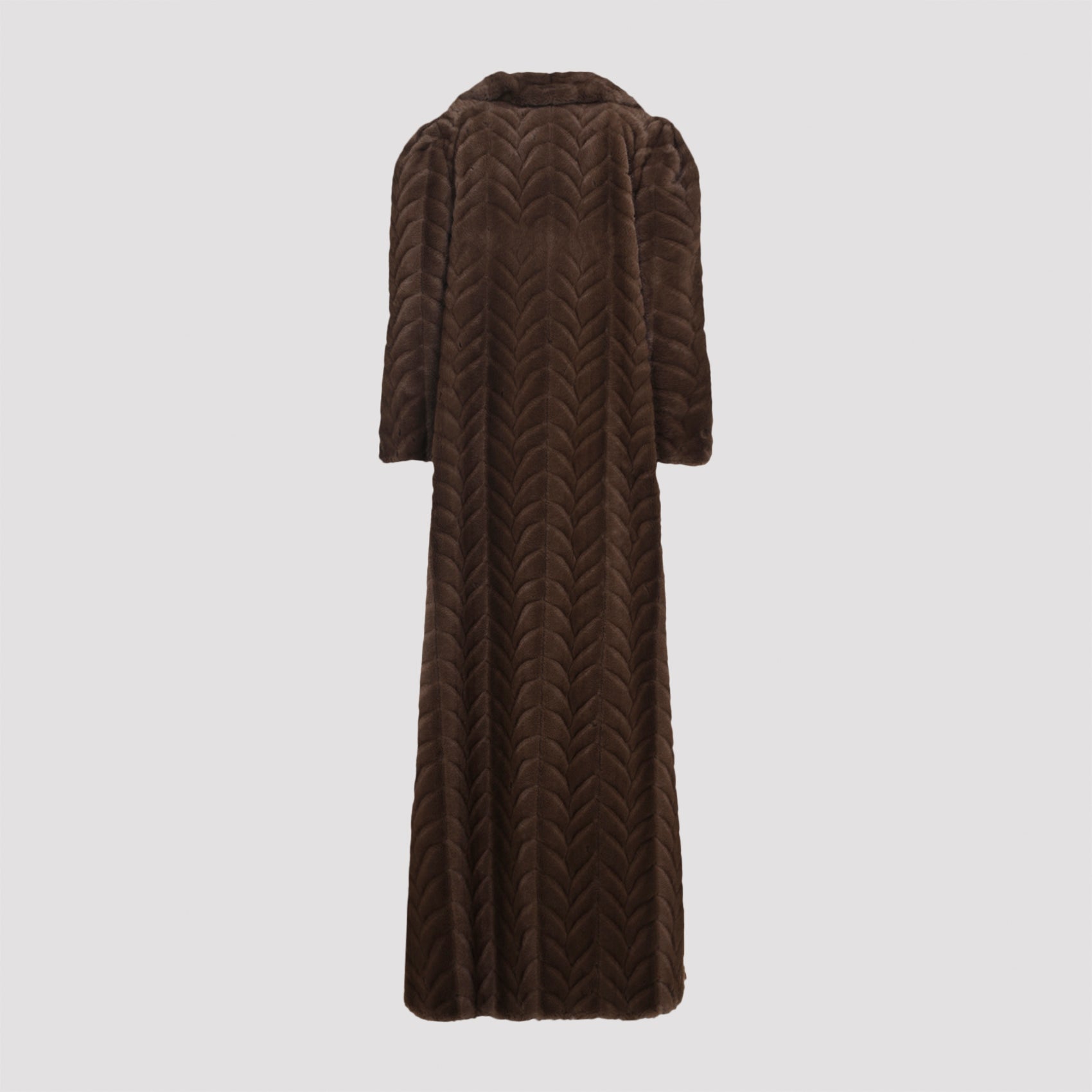 BALENCIAGA Maxi Faux Fur Coat for Men