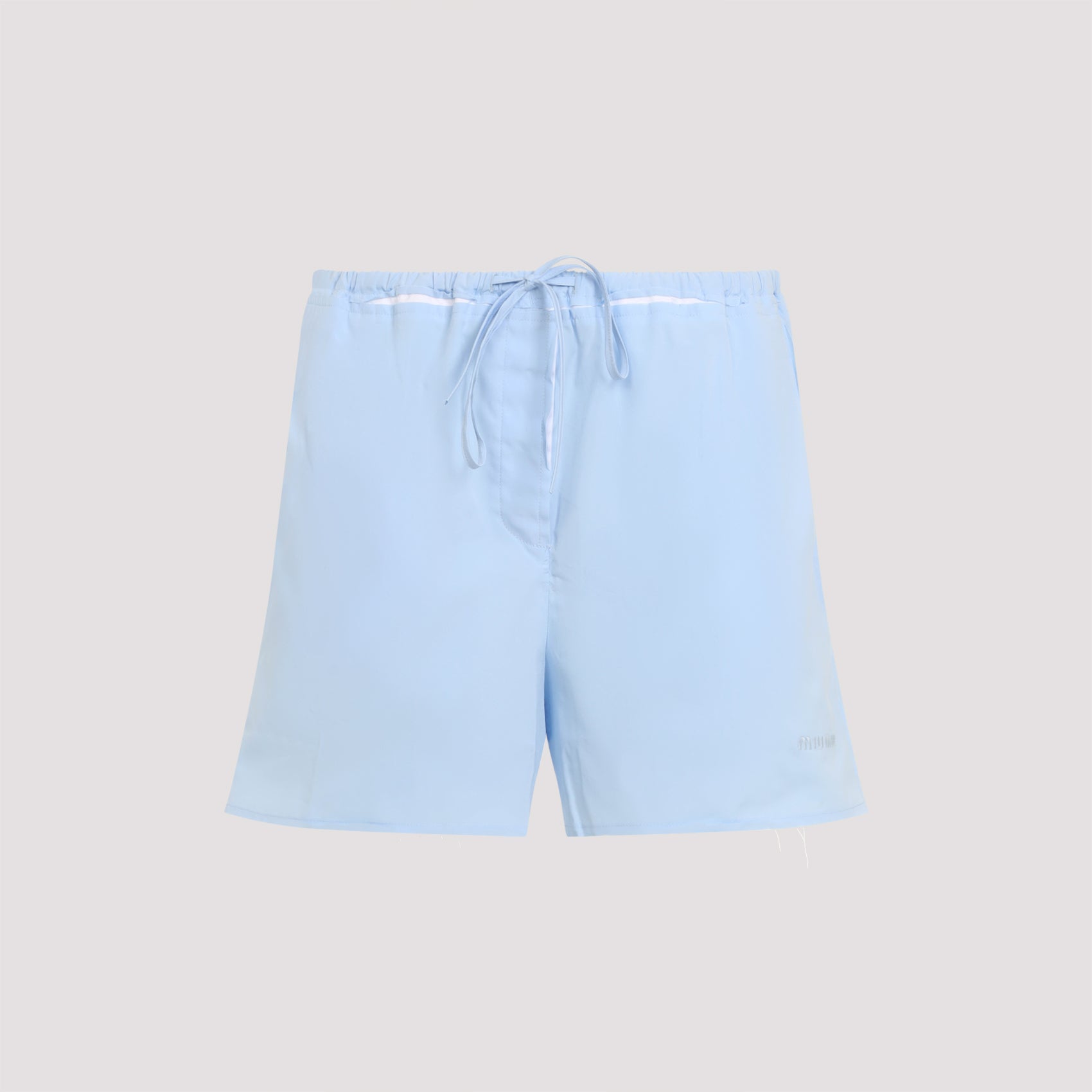 MIU MIU Classic Cotton Mini Shorts