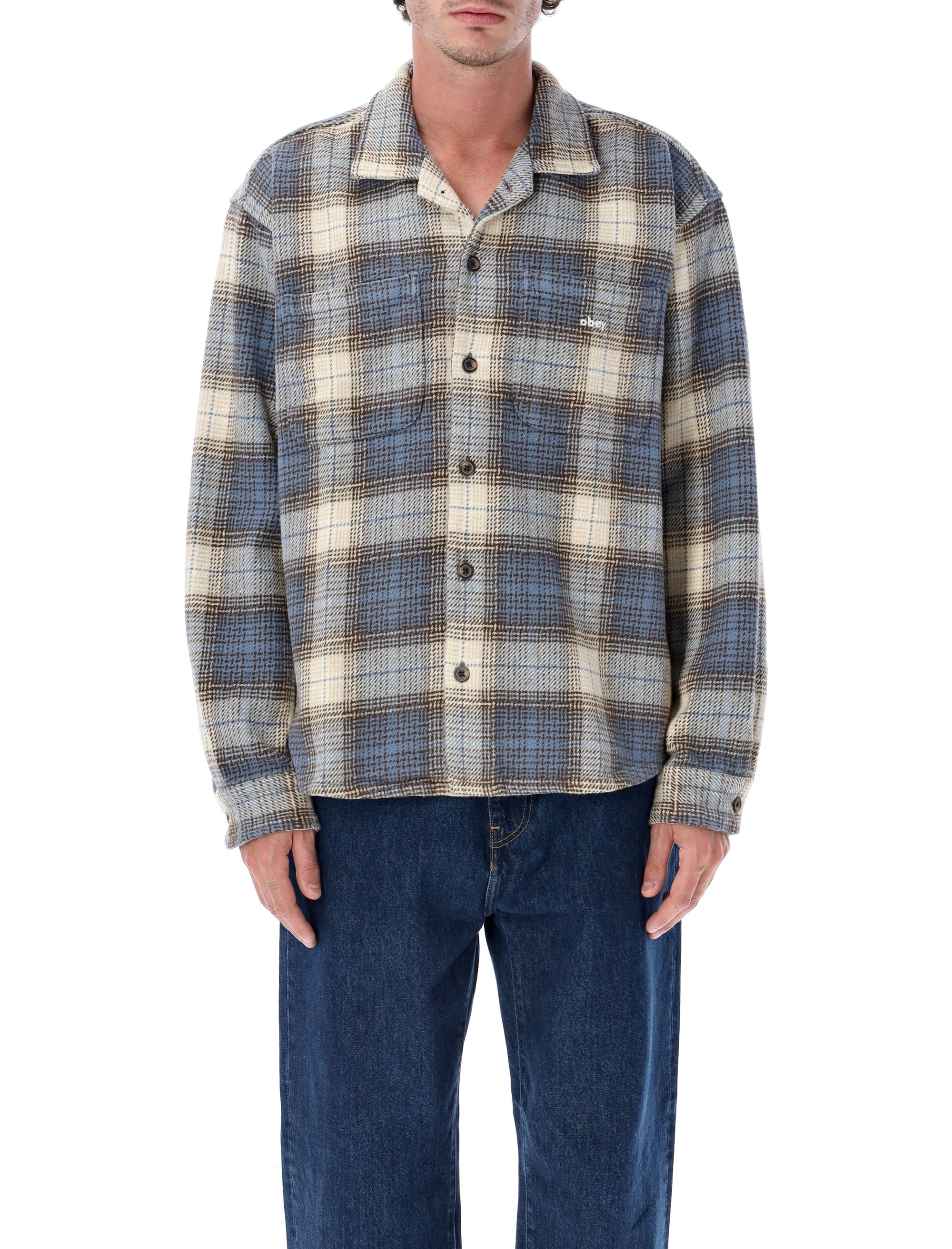 OBEY Classic Plaid Cotton Shirt - Size L