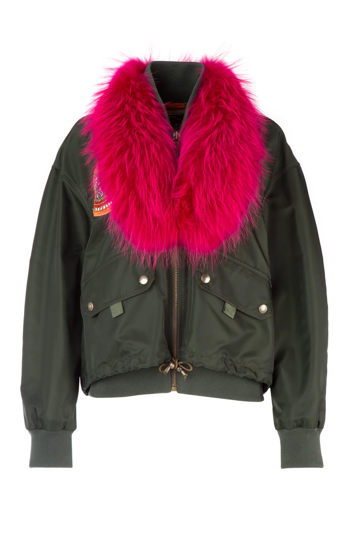 MR & MRS ITALY Women's Mini Bomber Jacket