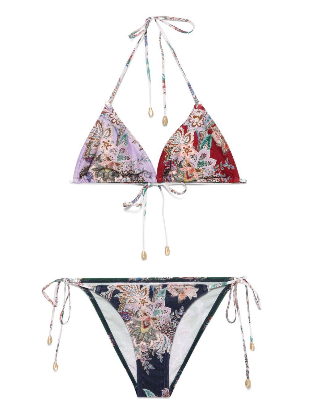 ZIMMERMANN Halterneck Tie Fastening Mini Bikini Set