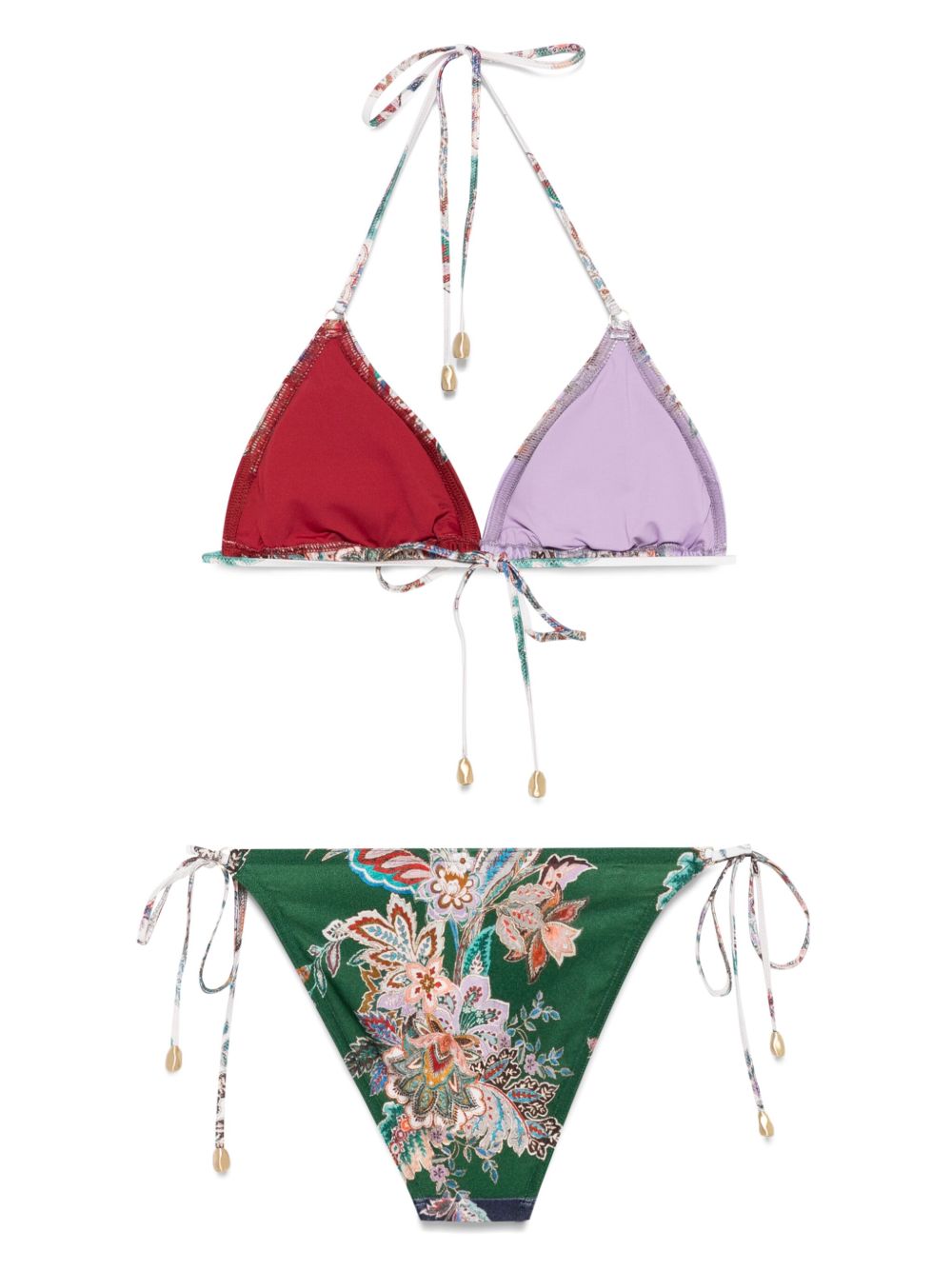 ZIMMERMANN Halterneck Tie Fastening Mini Bikini Set