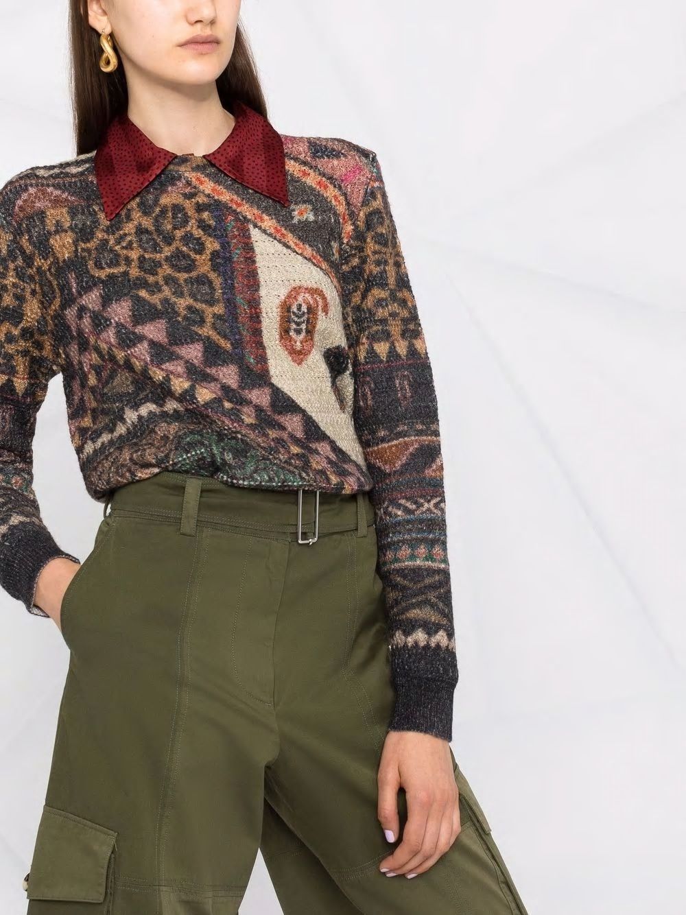ETRO Patterned Knit Jumper for Women