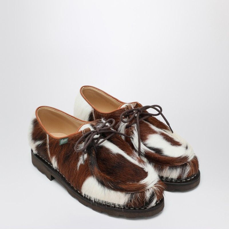 PARABOOT Luxe Lace-Up Shoes in Pony Hair