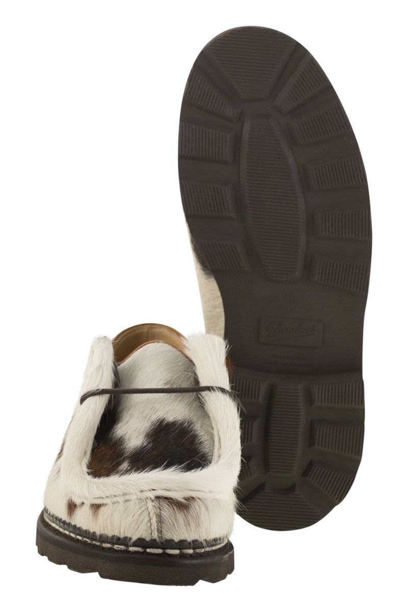 PARABOOT Goat Hair Derby Dress Shoes - Generous Fit with Rounded Toe