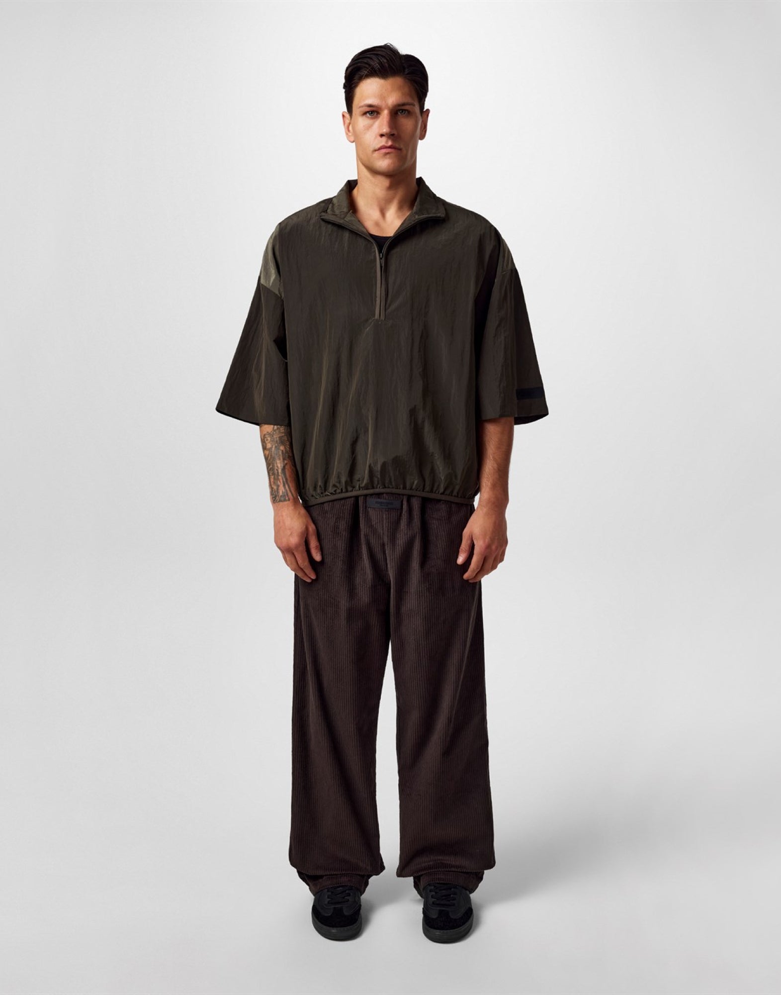 FEAR OF GOD Half Zip Mockneck Shirt for Men