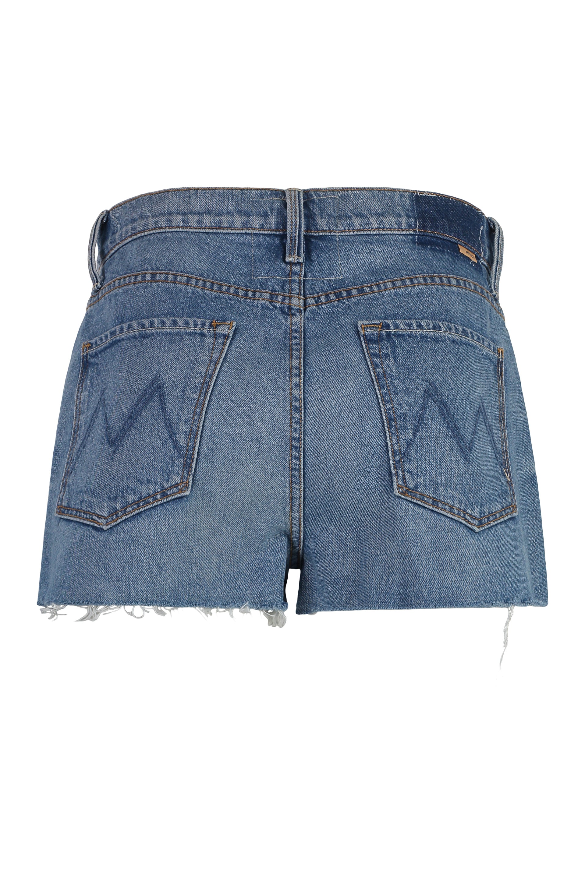 MOTHER The Ditcher Denim Mini Shorts
