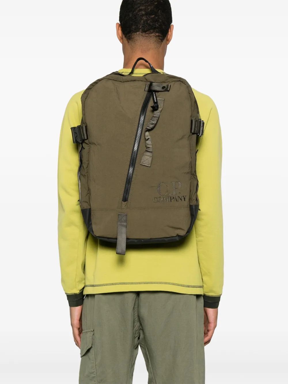 C.P.COMPANY Logo Embroidered Mini Backpack for Men