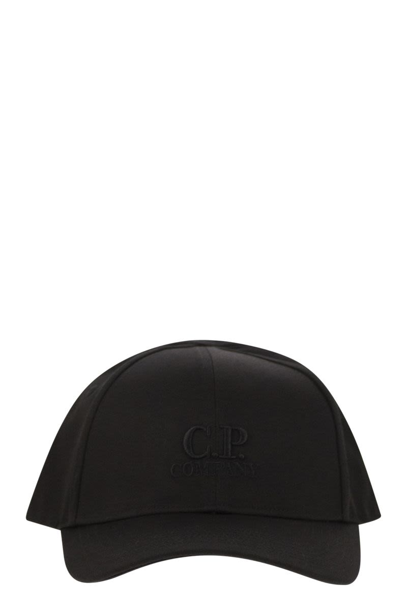 C.P.COMPANY Men's Visor Hat with Embroidered Logo