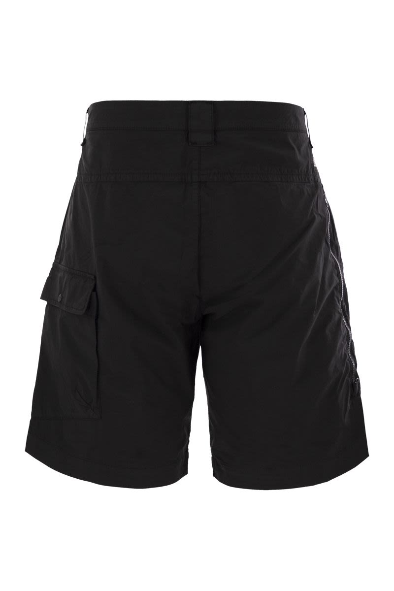 C.P.COMPANY Men's Cotton Cargo Shorts with Lens