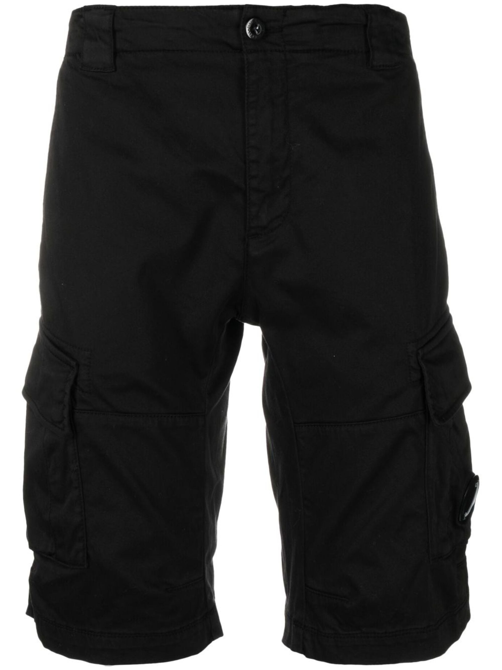 C.P.COMPANY Stretch Satin Cargo Bermuda Shorts