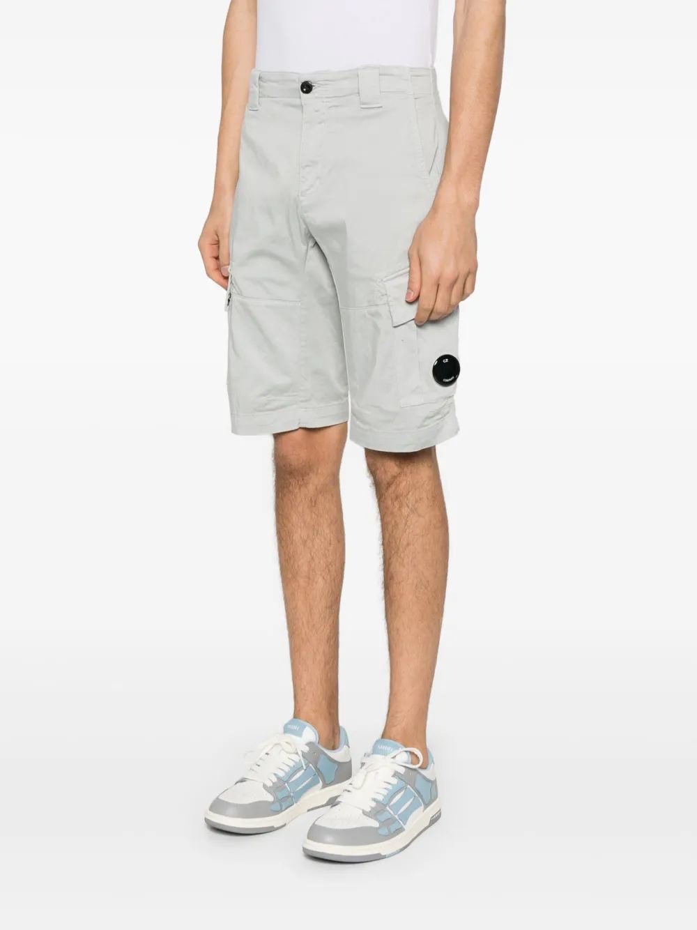 C.P.COMPANY Sateen Cargo Shorts for Men - SS25 Collection
