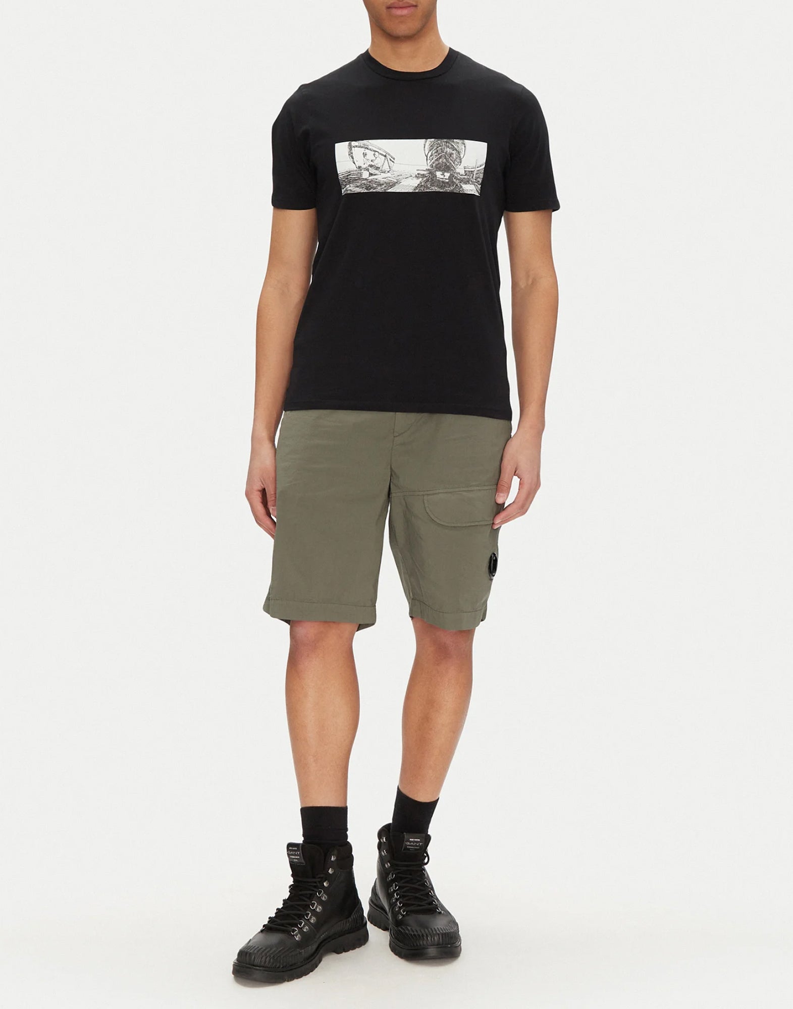 C.P.COMPANY Cargo Stretch Bermuda Shorts for Men