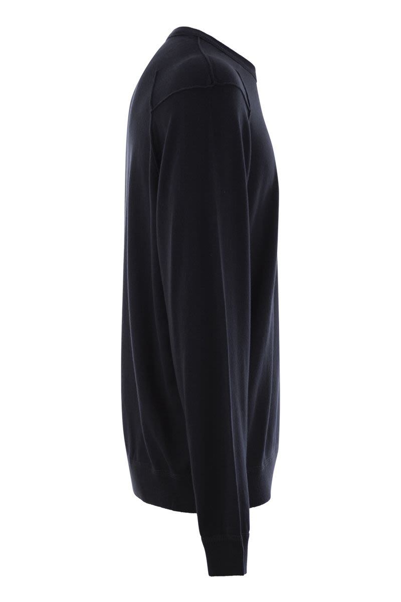 C.P.COMPANY Premium Sea Island Cotton Crew-Neck Jumper