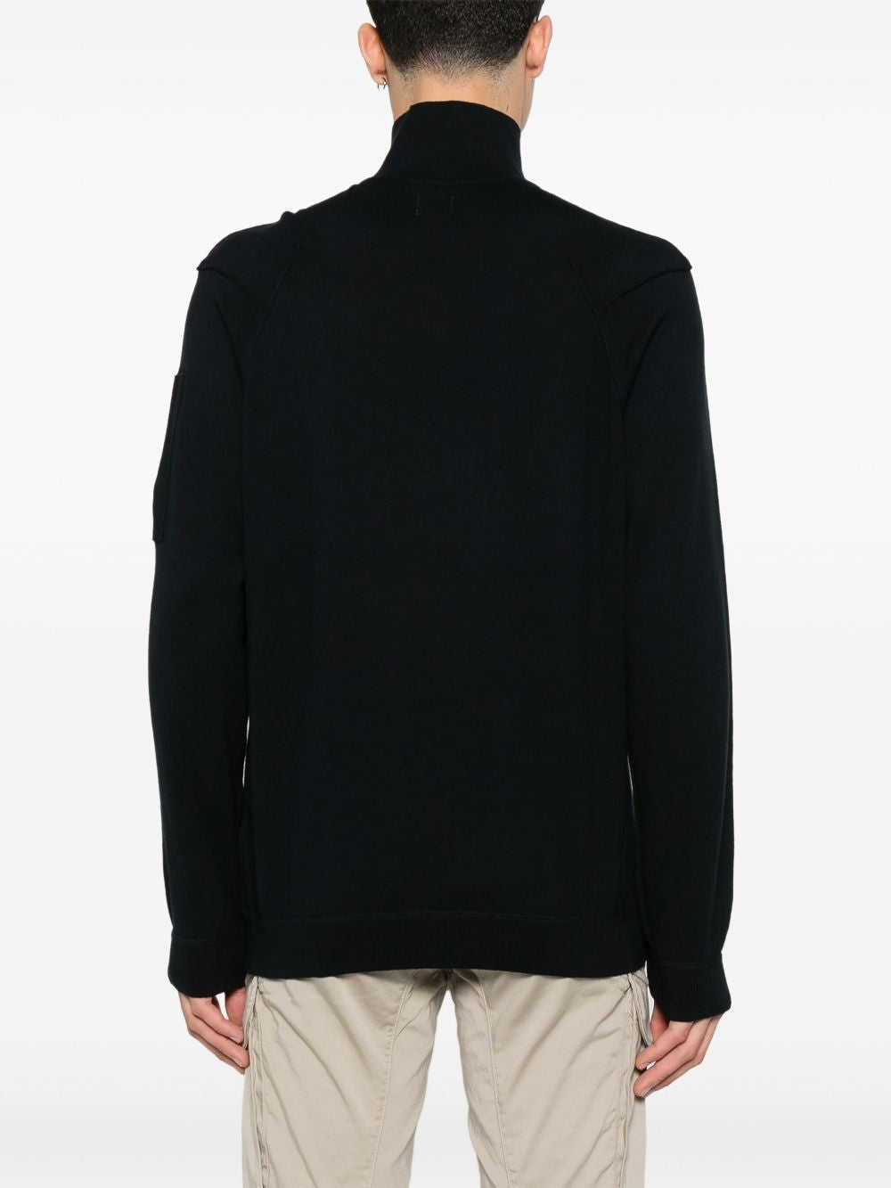 C.P.COMPANY Mini Half Zip Lens Knit for Men - SS25