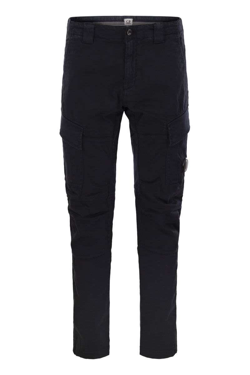 C.P.COMPANY Frosted Stretch Cotton Cargo Trousers for Men
