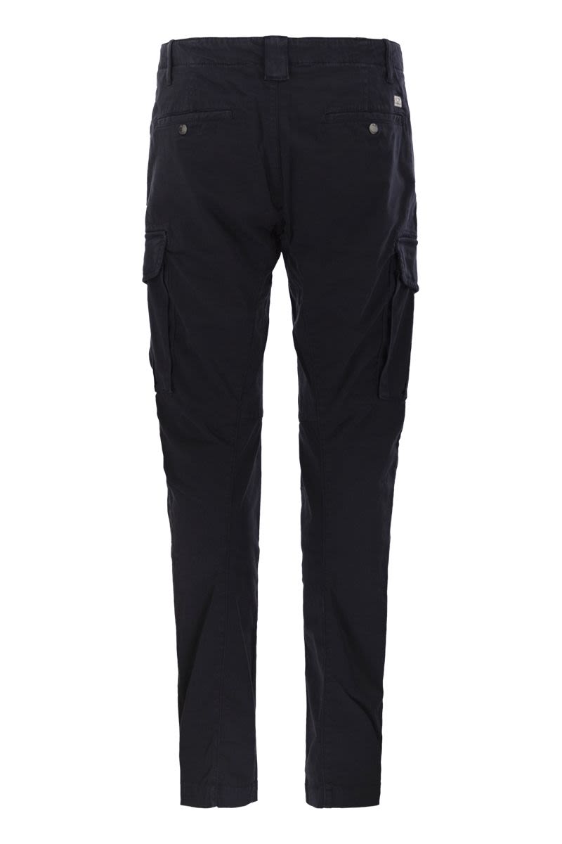 C.P.COMPANY Frosted Stretch Cotton Cargo Trousers for Men