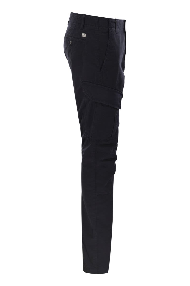 C.P.COMPANY Frosted Stretch Cotton Cargo Trousers for Men