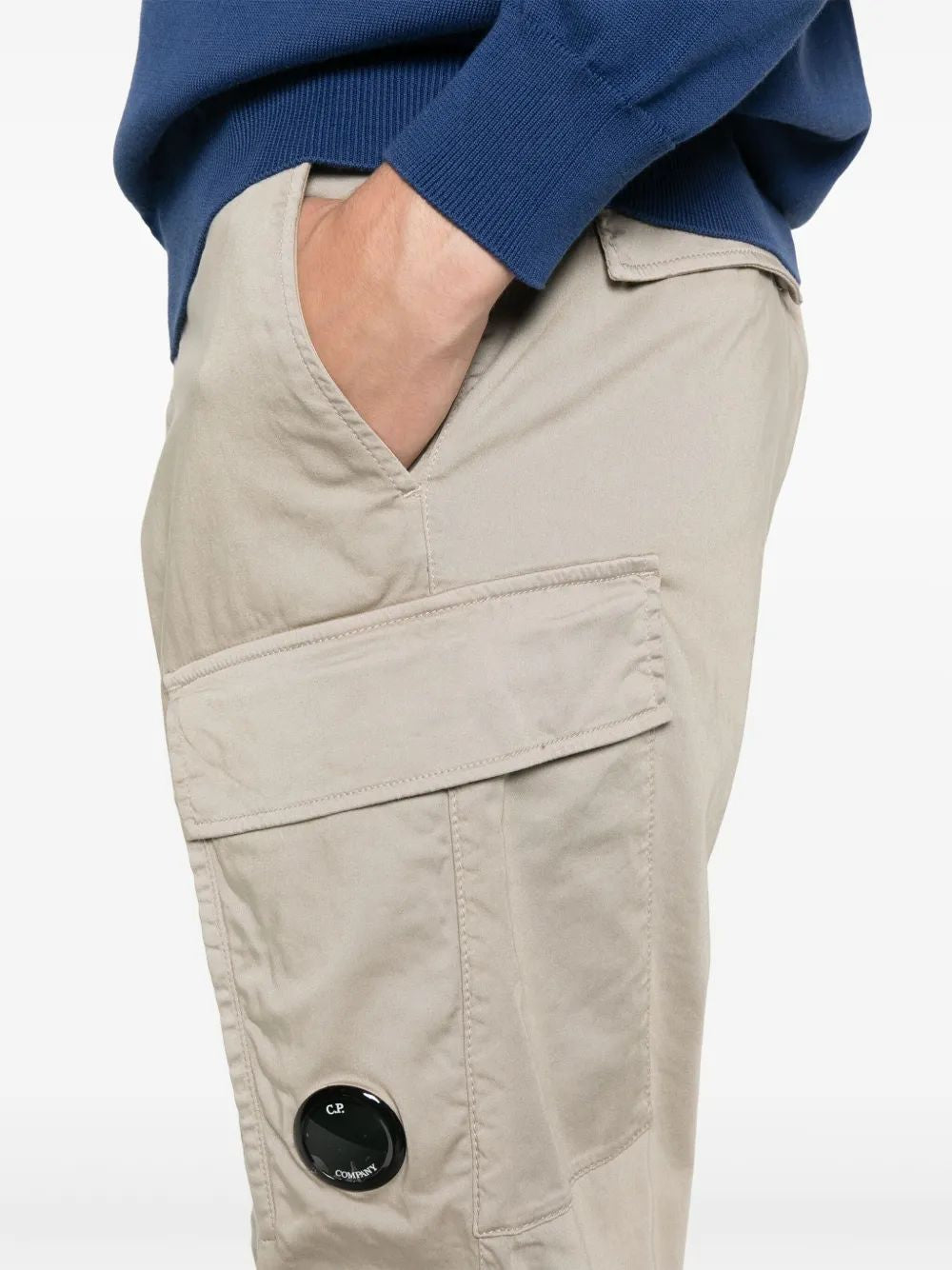 C.P.COMPANY Stretch Sateen Loose Cargo Pants for Men