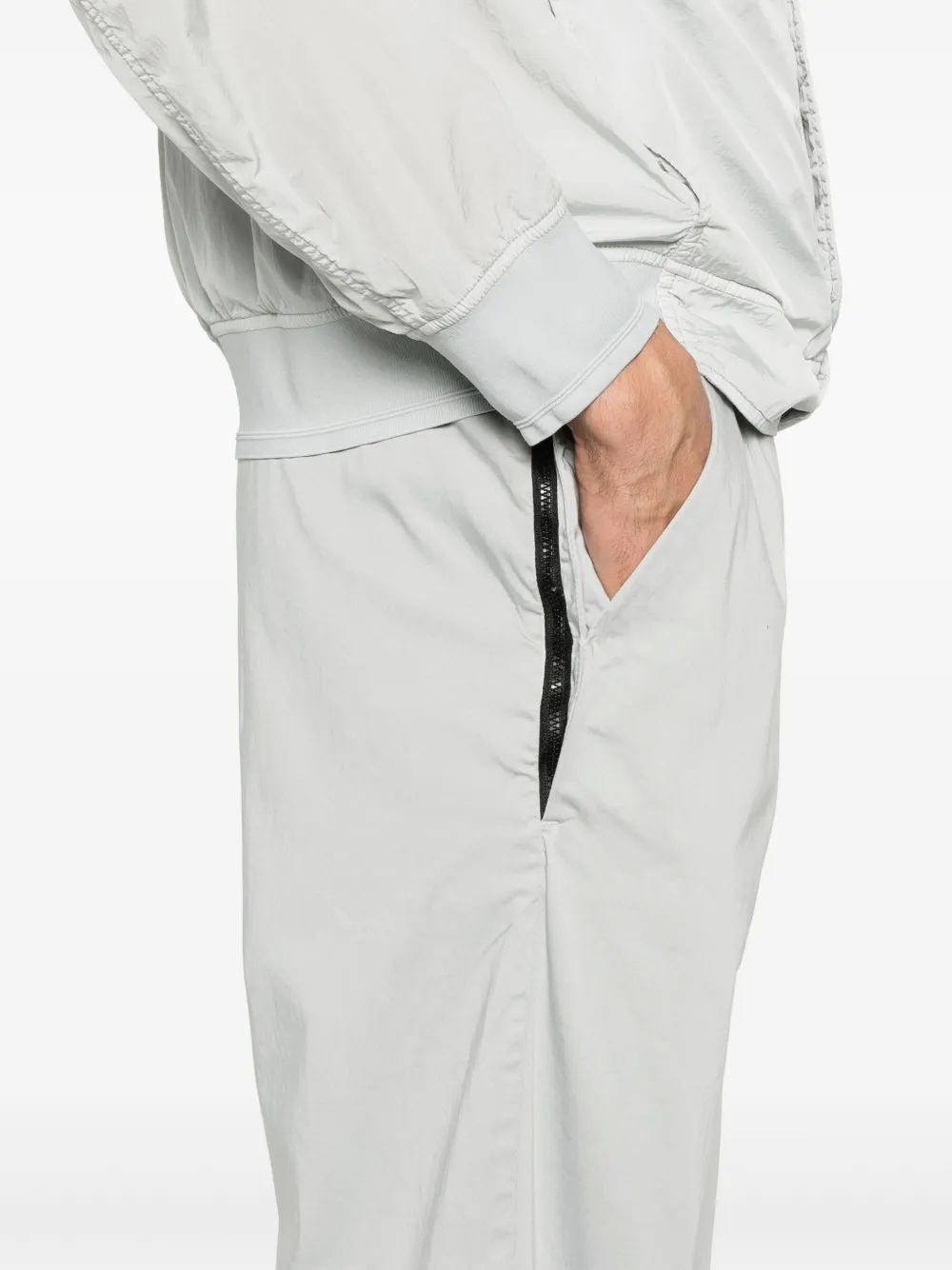 C.P.COMPANY Sateen Straight Leg Trousers for Men - SS25 Collection