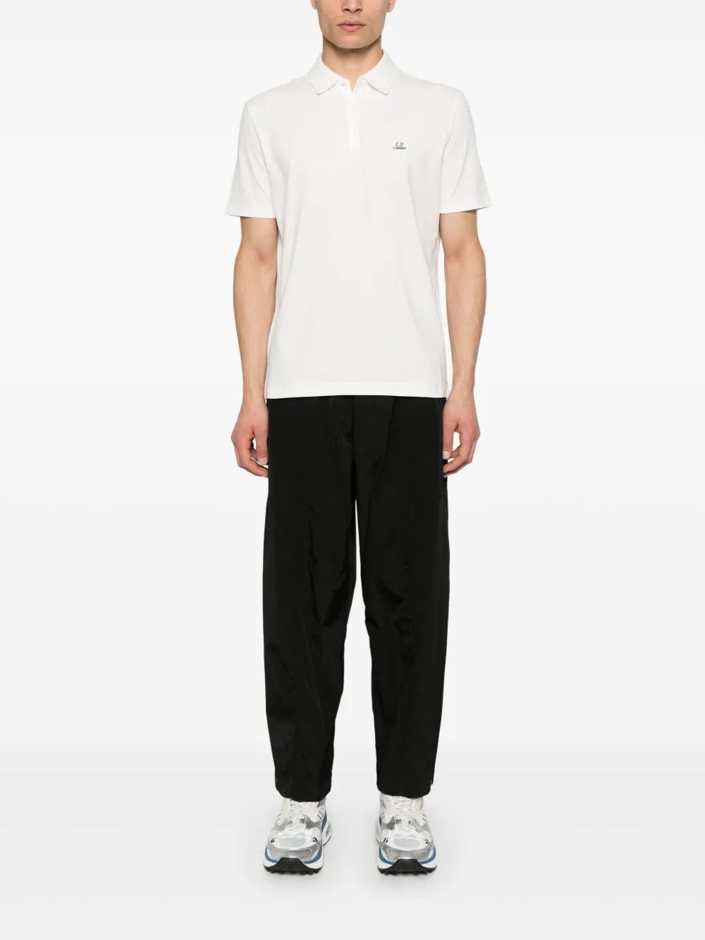 C.P.COMPANY Logo Patch Mini Polo Shirt