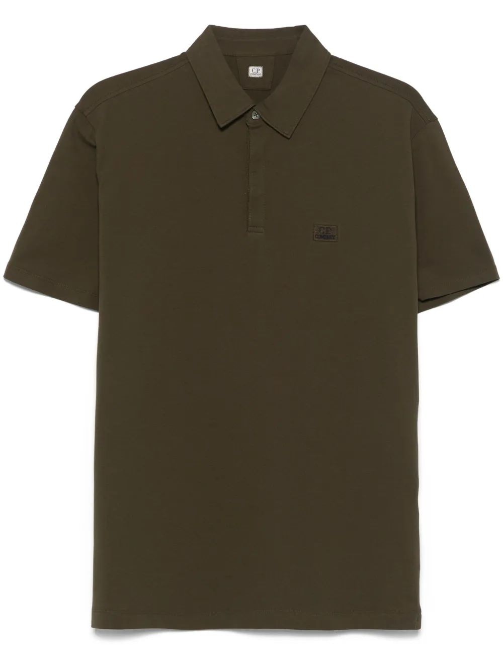C.P.COMPANY Logo Patch Polo Shirt - Men's SS25 Collection