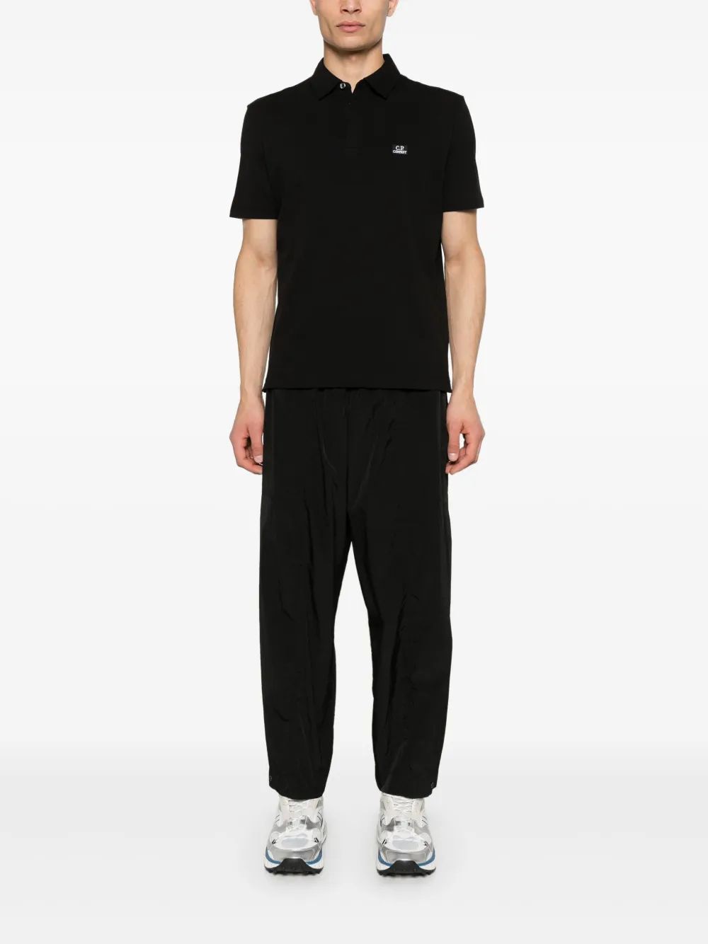 C.P.COMPANY Logo Patch Mini Polo Shirt