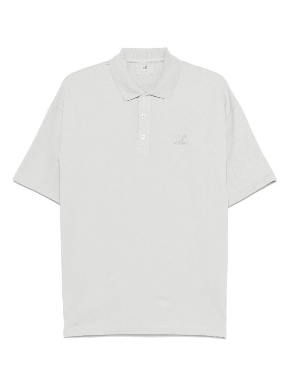 C.P.COMPANY Cotton Polo Shirt with Front Button Placket for Men