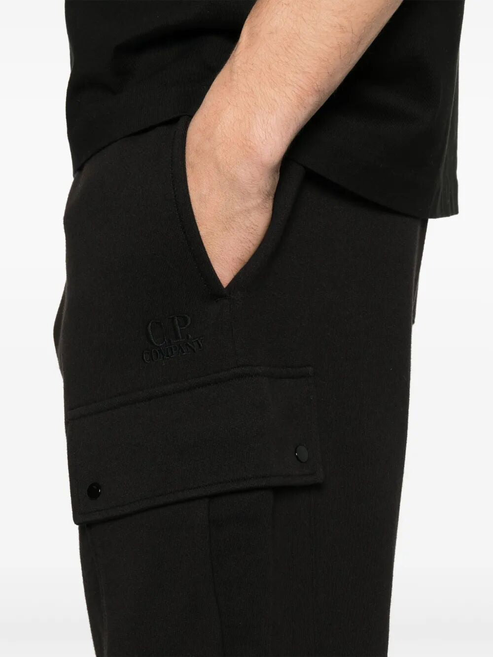 C.P.COMPANY Diagonal Raised Fleece Cargo Sweatpants for Men