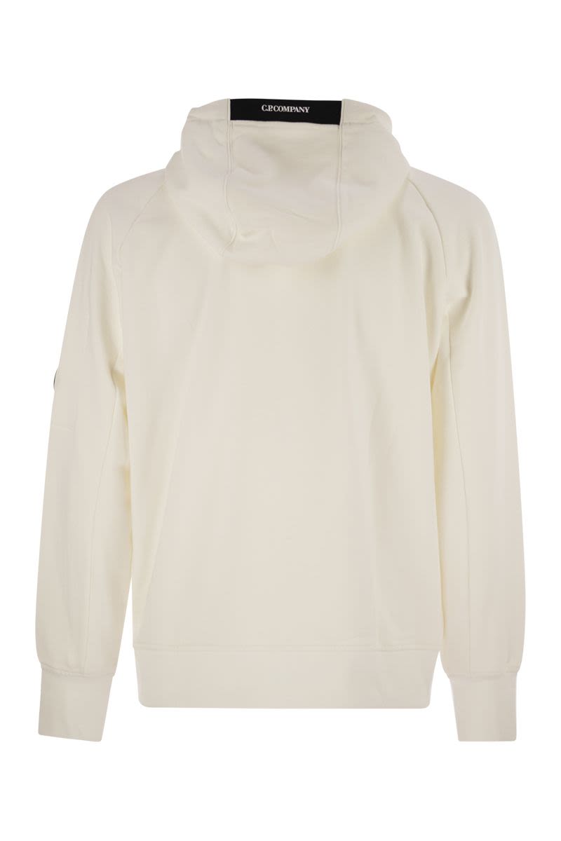 C.P.COMPANY Men's Full-Zip Hooded Sweatshirt with Lens