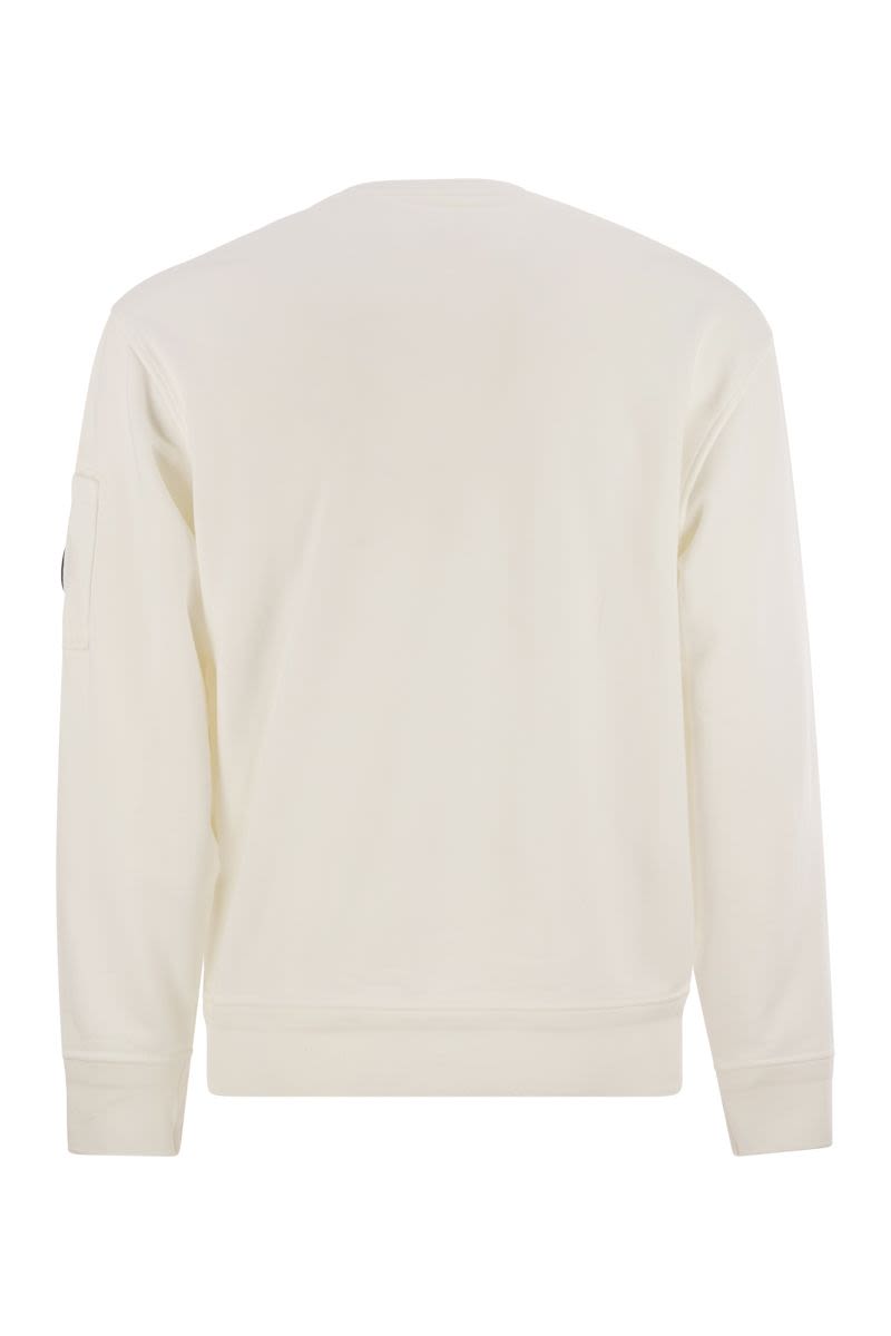 C.P.COMPANY Men's Crew-Neck Sweatshirt with Lens