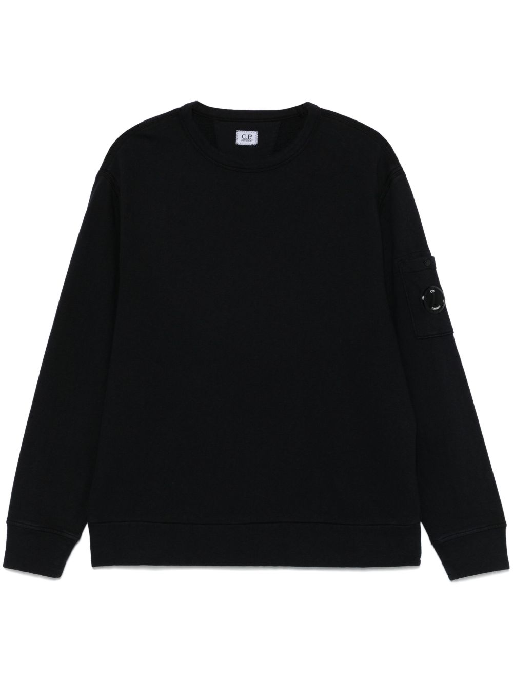 C.P.COMPANY Logo Cotton Crewneck Sweatshirt