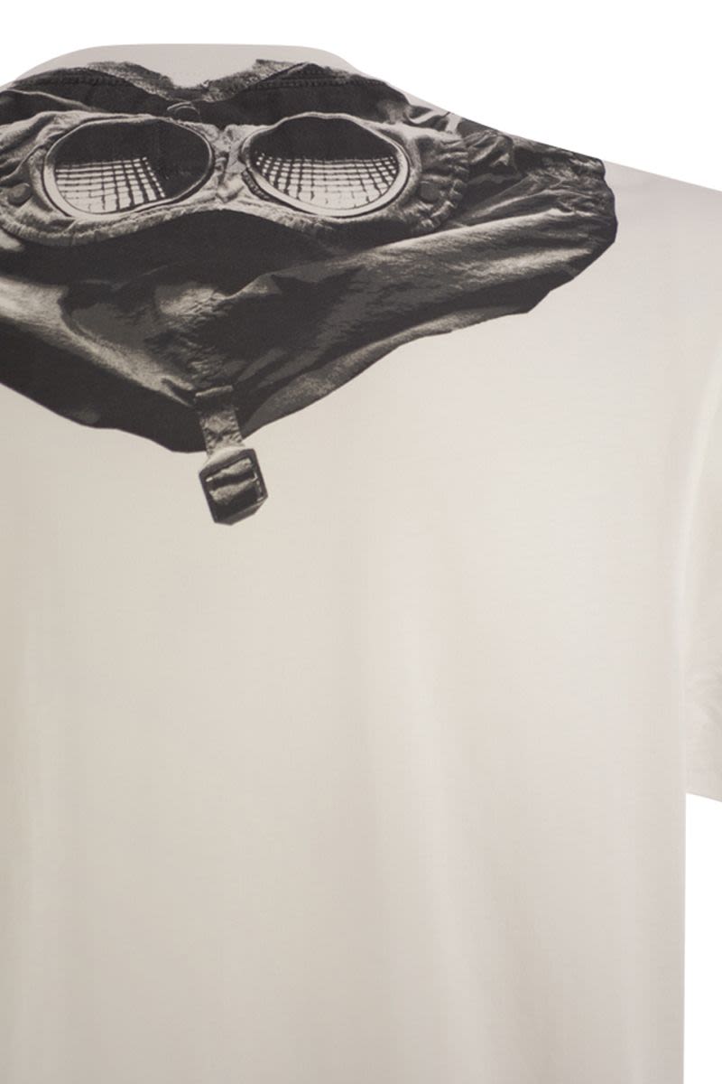 C.P.COMPANY Men's Cotton T-Shirt with Back Print