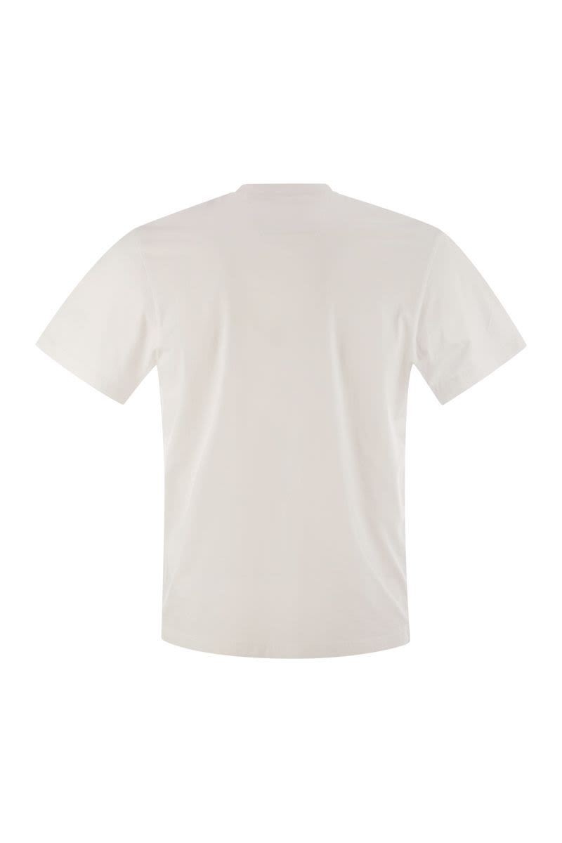 C.P.COMPANY Men's Logo Patch Cotton T-Shirt