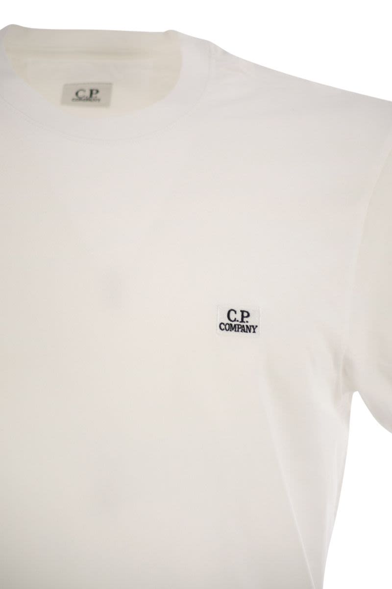 C.P.COMPANY Men's Logo Patch Cotton T-Shirt