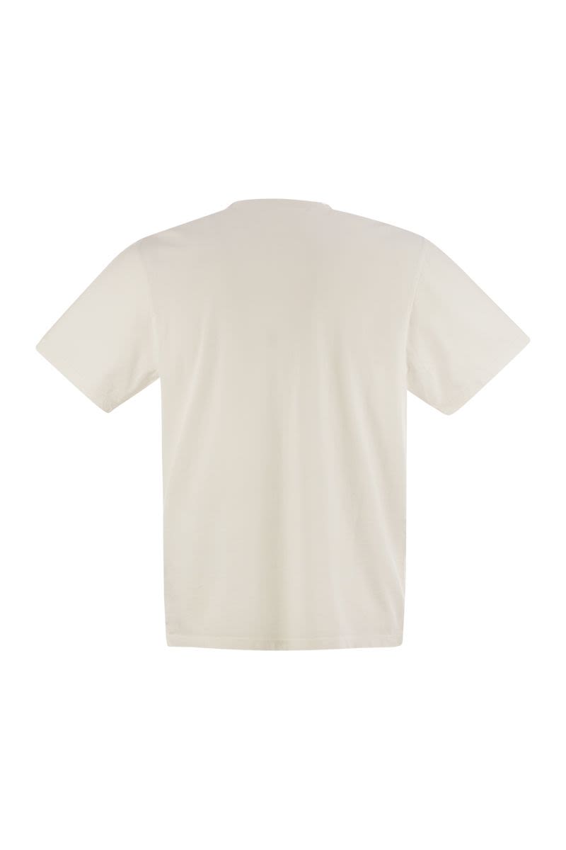 C.P.COMPANY Men's Cotton T-Shirt with Logo - Regular Fit