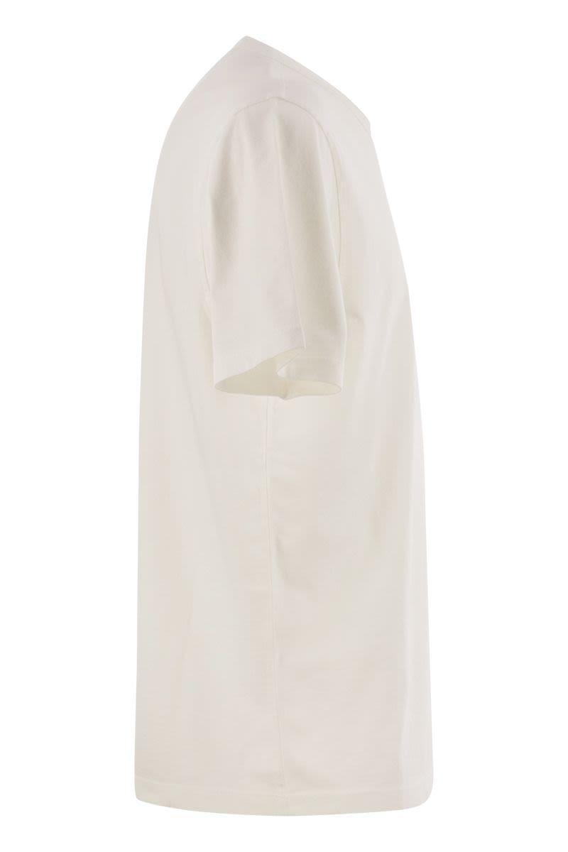 C.P.COMPANY Men's Cotton T-Shirt with Logo - Regular Fit