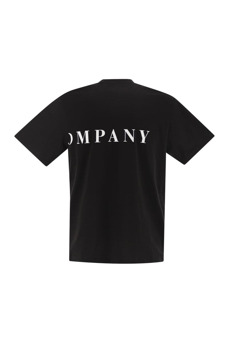 C.P.COMPANY Men's Logo Print T-Shirt with Crew Neck