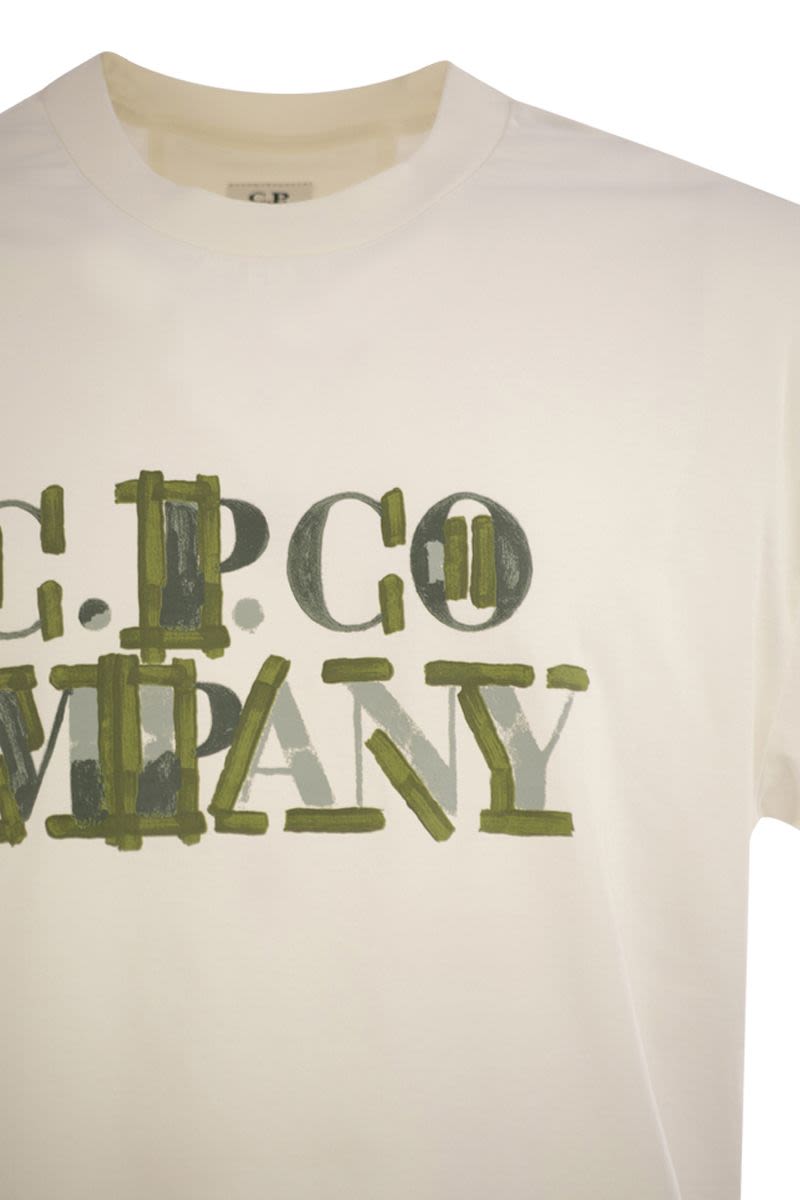 C.P.COMPANY Men's Graphic Cotton T-Shirt - Regular Fit