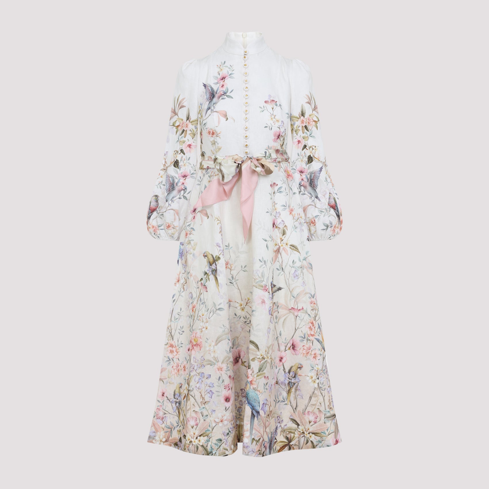 ZIMMERMANN Rebellion Button Midi Dress